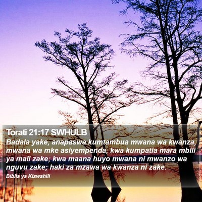 Torati 21:17 SWHULB Bible Verse Image