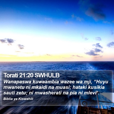 Torati 21:20 SWHULB Bible Verse Image
