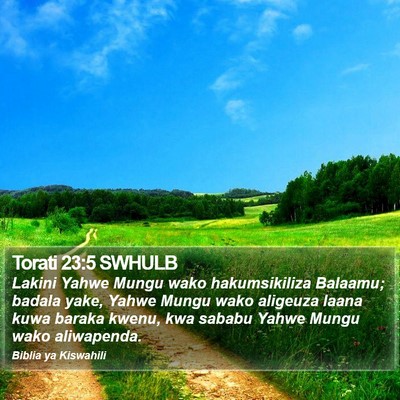 Torati 23:5 SWHULB Bible Verse Image