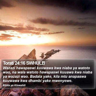 Torati 24:16 SWHULB Bible Verse Image