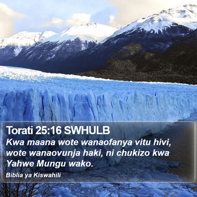 Torati 25:16 SWHULB Bible Verse Image