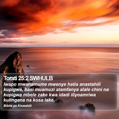 Torati 25:2 SWHULB Bible Verse Image