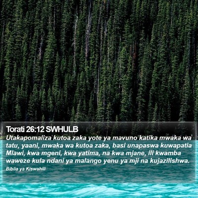 Torati 26:12 SWHULB Bible Verse Image