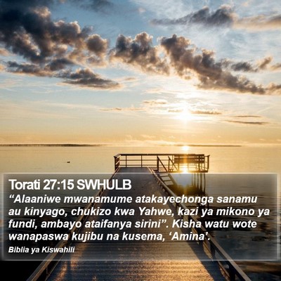 Torati 27:15 SWHULB Bible Verse Image