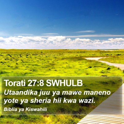 Torati 27:8 SWHULB Bible Verse Image