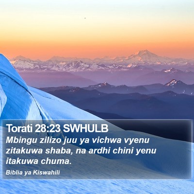 Torati 28:23 SWHULB Bible Verse Image