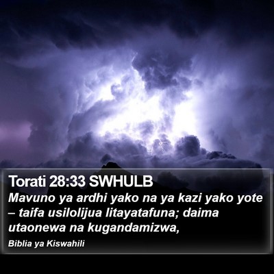 Torati 28:33 SWHULB Bible Verse Image
