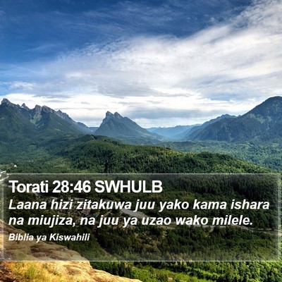 Torati 28:46 SWHULB Bible Verse Image