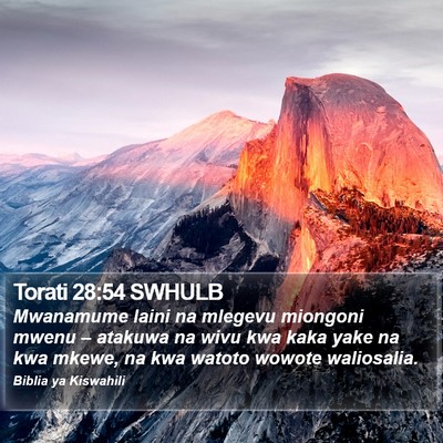 Torati 28:54 SWHULB Bible Verse Image