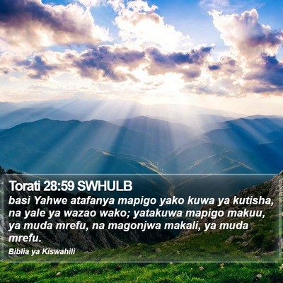 Torati 28:59 SWHULB Bible Verse Image