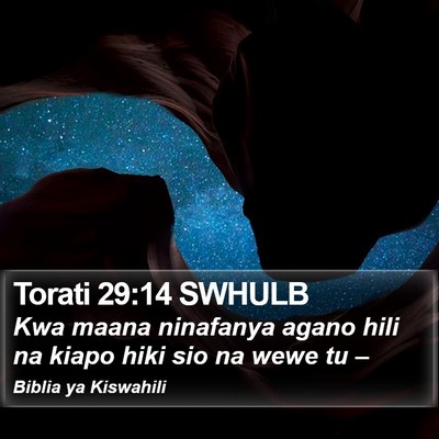 Torati 29:14 SWHULB Bible Verse Image