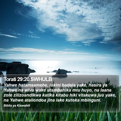 Torati 29:20 SWHULB Bible Verse Image