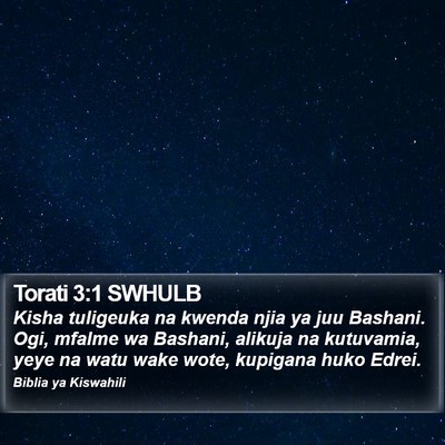 Torati 3:1 SWHULB Bible Verse Image