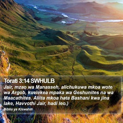 Torati 3:14 SWHULB Bible Verse Image