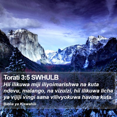 Torati 3:5 SWHULB Bible Verse Image