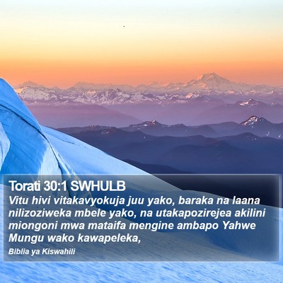 Torati 30:1 SWHULB Bible Verse Image