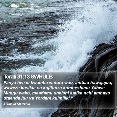 Torati 31:13 SWHULB Bible Verse Image