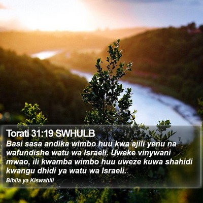 Torati 31:19 SWHULB Bible Verse Image