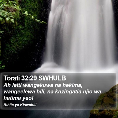 Torati 32:29 SWHULB Bible Verse Image