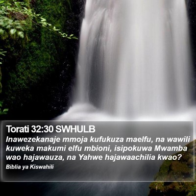 Torati 32:30 SWHULB Bible Verse Image