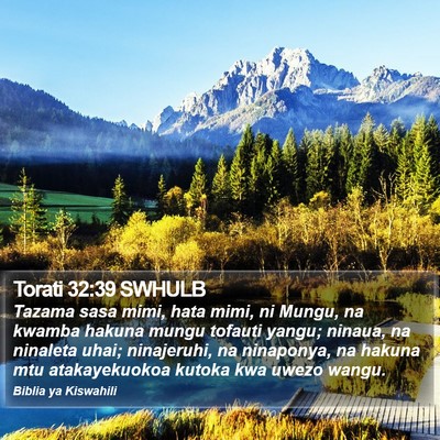 Torati 32:39 SWHULB Bible Verse Image