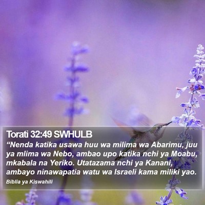 Torati 32:49 SWHULB Bible Verse Image