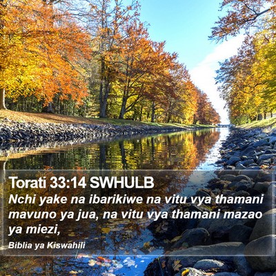 Torati 33:14 SWHULB Bible Verse Image