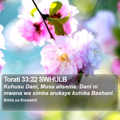 Torati 33:22 SWHULB Bible Verse Image