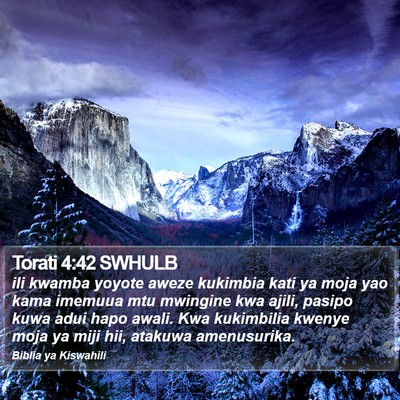 Torati 4:42 SWHULB Bible Verse Image