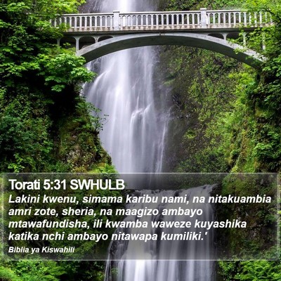 Torati 5:31 SWHULB Bible Verse Image