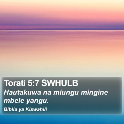 Torati 5:7 SWHULB Bible Verse Image