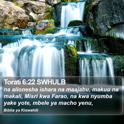 Torati 6:22 SWHULB Bible Verse Image