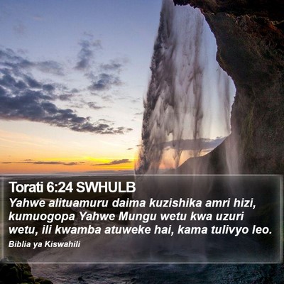 Torati 6:24 SWHULB Bible Verse Image