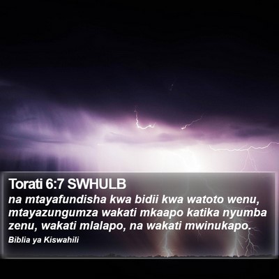 Torati 6:7 SWHULB Bible Verse Image