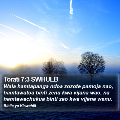 Torati 7:3 SWHULB Bible Verse Image