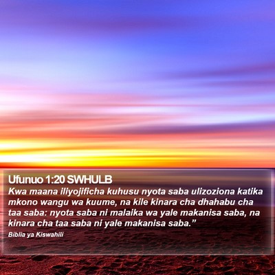 Ufunuo 1:20 SWHULB Bible Verse Image