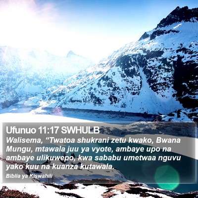 Ufunuo 11:17 SWHULB Bible Verse Image