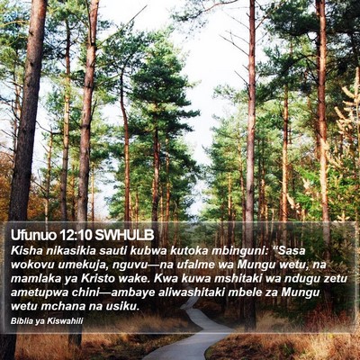 Ufunuo 12:10 SWHULB Bible Verse Image