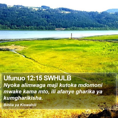 Ufunuo 12:15 SWHULB Bible Verse Image
