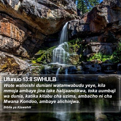Ufunuo 13:8 SWHULB Bible Verse Image