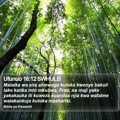 Ufunuo 16:12 SWHULB Bible Verse Image