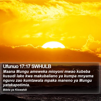Ufunuo 17:17 SWHULB Bible Verse Image