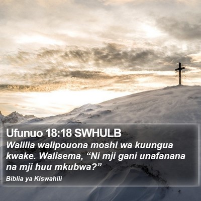Ufunuo 18:18 SWHULB Bible Verse Image