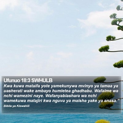 Ufunuo 18:3 SWHULB Bible Verse Image