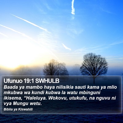 Ufunuo 19:1 SWHULB Bible Verse Image