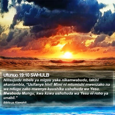Ufunuo 19:10 SWHULB Bible Verse Image
