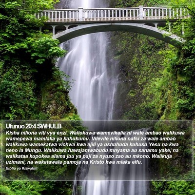Ufunuo 20:4 SWHULB Bible Verse Image