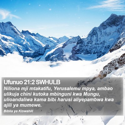 Ufunuo 21:2 SWHULB Bible Verse Image