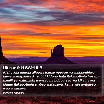 Ufunuo 6:11 SWHULB Bible Verse Image