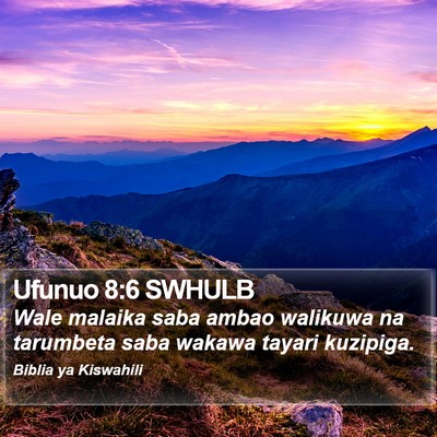 Ufunuo 8:6 SWHULB Bible Verse Image